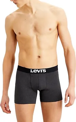£14.99 • Buy Levi's 37149-0404 Men's 2 Pack Boxer Brief Underwear Grey (Size XL, XXL)