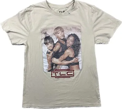 Vintage Style Retro TLC T Shirt Tan Adult Medium Big Graphic Hit • $14