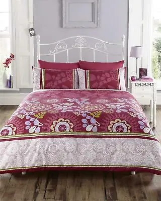 £14.49 • Buy *CLEARANCE* Azada Retro Floral Double Duvet Cover Set Bedding Bed Set Bed Linen