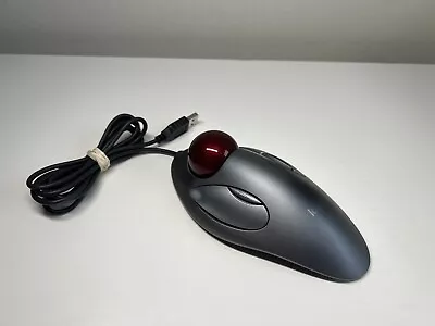 Logitech T-BC21 USB Wired Optical Trackman Marble Mouse Trackball Tested & Works • $59.99