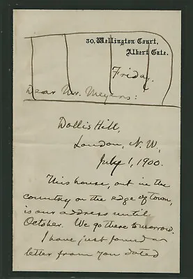 Samuel L.  Mark Twain  Clemens - Autograph Letter Signed 07/01/1900 • $4500