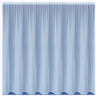 Sue Plain Lead Weighted Voile Net Curtain In White ~Sold By Metre -free Postage~ • £3.89