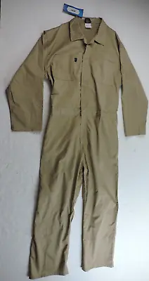 Kolossus Workwear Men's XXL Regular Long Sleeve Coverall Mechanic Tan Jumpsuit • $54.36