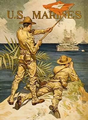 Vintage U.S. Marines Poster - Signal Flag - 4 X 6 Photo Print • $4.29
