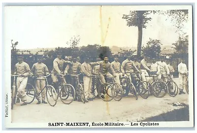 C1910's Saint Maixent French Military School Bicycle  RPPC Photo Postcard • $25.97