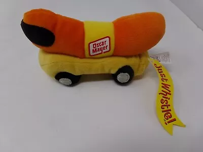 NWT-Kraft Oscar Meyer Weiner Mobile Hot Dog On Wheels Oscar Plush Bean Bag Toy • $12.99