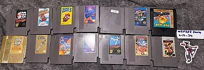 Nintendo Nes Games Lot Bundle Zelda Super Mario • $100