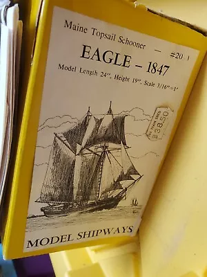 Model Shipways Maine Topsail Schooner EAGLE 1847 • $81.06