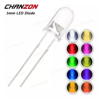 5mm LED Diode Super Bright 30° 20mA Ultra Bright 30° Blue Red Green Yellow Orange White UV • $75.64