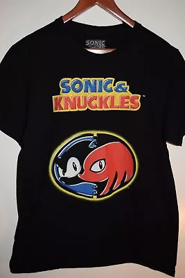 Sonic The Hedgehog & Knuckles Sega T Shirt Tag L Fits Medium M/L • $2