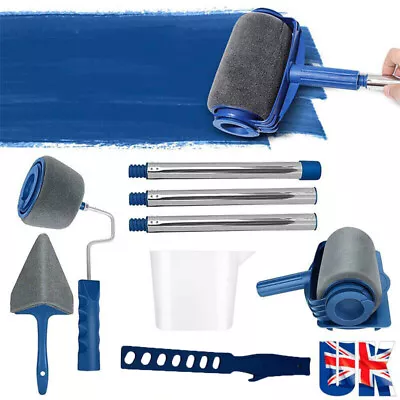 9PCS Paint Runner Pro Brush Set Painting Roller Wall Painting Handle Tools UK • £13.99