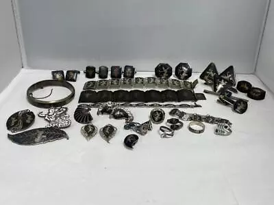 *large Lot Of Siam Sterling Silver Jewelry Not Scrap!    #wa463 • $299.95