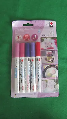 Marabu Porcelain Painter Pens (5) BRAND NEW Sealed • £13.99