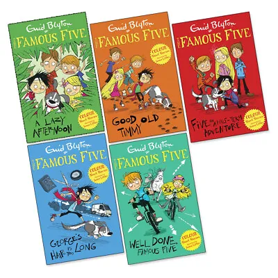 £16.89 • Buy Famous Five Colour Readers 5 Book Collection Set Enid Blyton (RRP £29.95) NEW
