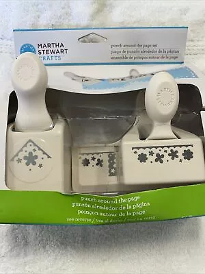 Martha Stewart Paper Punch Around The Page FLOWER SHOWER Edge & Corner Set Craft • $9.99