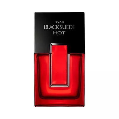 Avon Black Suede Hot Eau De Toilette Aftershave 75ml For Him Men's • £12