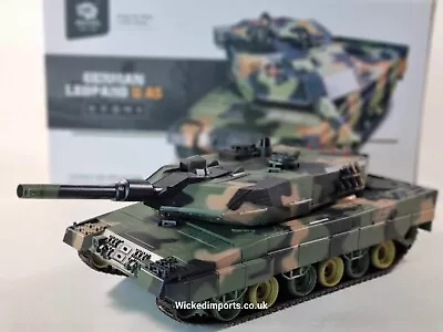 RC Model Tank BB Heng Long 1:24 Leopard Tiger Recoil V5 IR Model Radio Control • $155.11