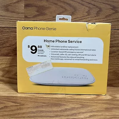 Ooma Phone Genie VoIP Home Phone Service - White (100-0474-100) • $14.99