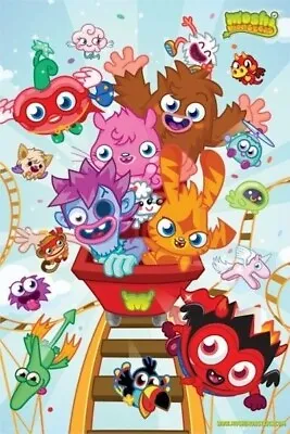 MOSHI MONSTERS ~ COASTER 24x36 VIDEO GAME POSTER Moshlings Virtual Pet • $5.91