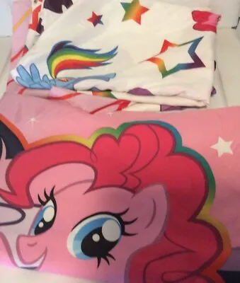 My Little Pony MLP Twin Flat Sheet & Pillowcase Colorful • $19.99