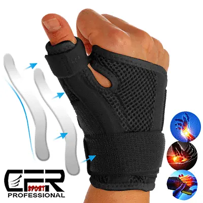 £10.99 • Buy Thumb Breathable Wrist Support Splint For Sprain Injury Carpal Tunnel Pain CFR