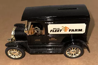 ERTL 1:25 Scale Fleet Farm 1917 Model T Bank 1994 3rd Edition Truck With KEY • $8.99