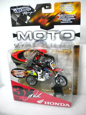 Jeremy McGrath #2 Hot Wheels Racing Moto Series Dirt Bike Figure New 2005 • $100