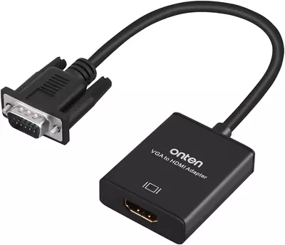 VGA To HDMI Onten 1080P VGA To HDMI Adapter (Male To Female) For Computer D... • $52.94