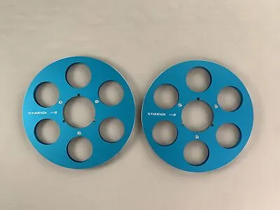 One Pair High Quality Blue TASCAM TSR  Tape Reel For 10.5'' 1/4'' Tape Recorder • $96