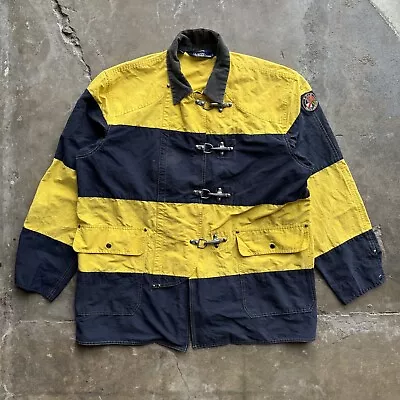 90's Vintage POLO RALPH LAUREN Cookie Fireman Jacket Patch Hook Size Large RARE • $400