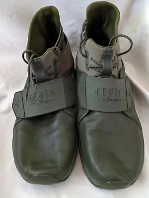 $89.28 • Buy Puma Fenty Rihanna Trainer High Hi Top Cypress Green 2017 Size 11 Shoes Kicks