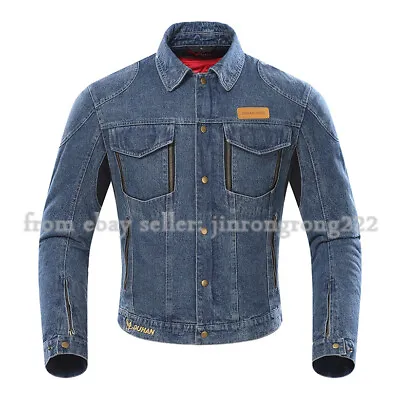 Motorcycle Riding Suit Men's Denim Jacket Four Seasons All-purpose Racing Suit • $187.35