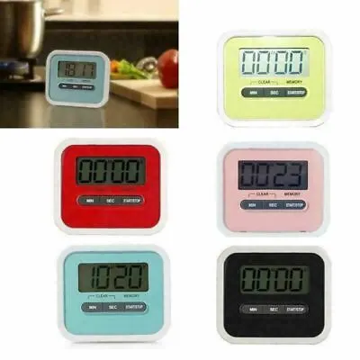 £3.65 • Buy New LCD Magnetic Digital Kitchen Cooking Timer Count-Down Up Clock Loud Alarm UK