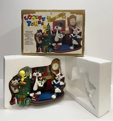 $150 • Buy Rare! Looney Tunes Special Edition Christmas Figurine With Quartz Clock