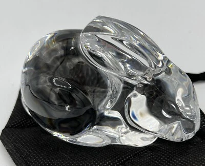 $49.99 • Buy Vintage Val St Lambert Crystal Bunny, In Very Good Condition, Signed On Bottom