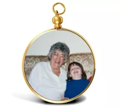 9ct Gold Photo Picture Locket Fob Style Pendant 43 X 30mm & Optional 9ct Chain • £129