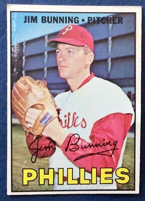 1967 Jim Bunning (Phillies) Topps Baseball Card • $48