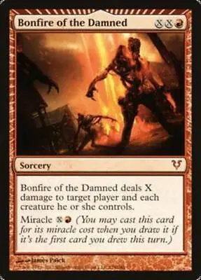 MRM FR/VF Bonfire Of The Damned - Bonfire Of The Damned MTG Magic AVR • $3.25