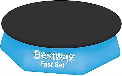 Bestway 8 10FT INFLATABLE PADDLING SWIMMING POOLS POOL COVER WITH ROPE TIES • £9.69