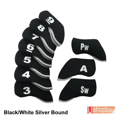 $23.50 • Buy Iron Club Covers Number Color Golf 10pcs Neoprene Made Suit Any Brand