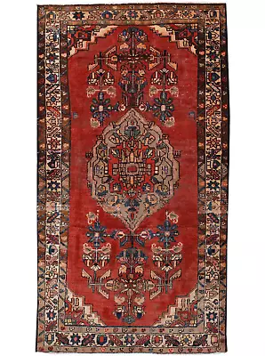 4x8 Floral Oriental Vintage Wool Traditional RED Medallion Area Rug Hand Knotted • $439