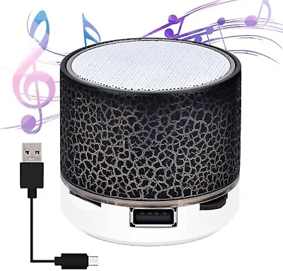 2x Mini Wireless Speaker Portable Bluetooth LED Speaker **Clearance Price** • £5.80
