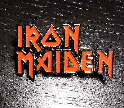 PIN - Iron Maiden Logo - Metal Hat Badge Heavy Metal Rock Rock Band • $7.50