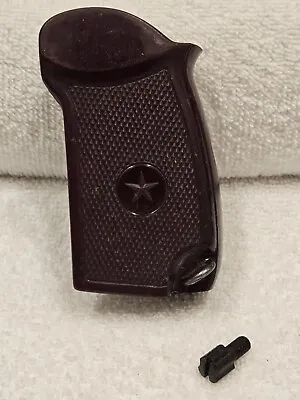 Makarov Pistol Grip Bakelite. Soviet. Red Star. W/ Screw. 9x18. US Seller. • $32