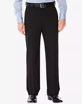 Haggar Mens Premium Stretch Suit Pant Classic Fit Black 44 X 30 • $18.75