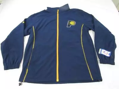 New Indiana Pacers Mens Size LT Large-Tall Majestic Blue Full-Zip Jacket • $21.83