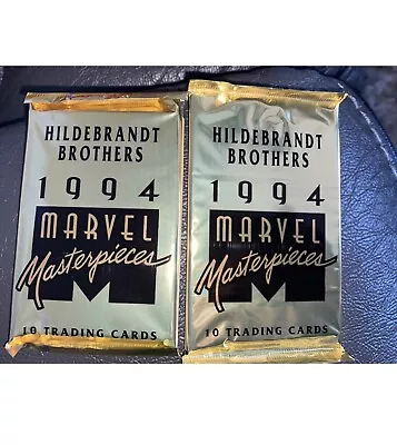 (2) 1994 Hildebrandt Brothers Marvel Masterpieces Card Pack - New Sealed • $20