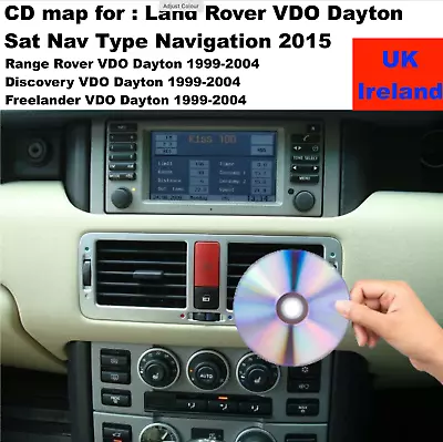 2015 Sat Nav Disc Map Vdo Dayton For Land Rover - Navigation Cd Uk & Ireland • £19.99