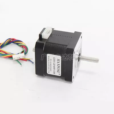 NEMA 17 Double Output Shaft Stepper Motor 43Ncm 1.5A For CNC Router / 3D Printer • £12.53