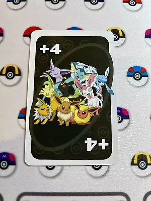 UNO Pokemon Eeveelutions +4 Playing Card Game TCG Official Japanese • $2.99